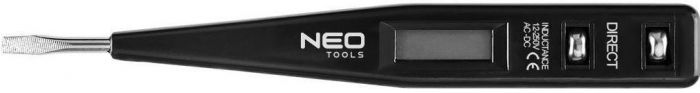 Детектор напруги Neo Tools, 12-250В, РК-дисплей