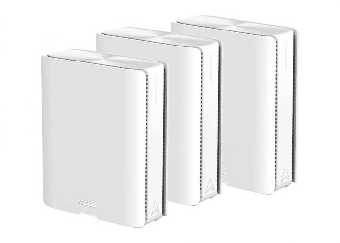 Система WiFi-Mesh ASUS ZenWiFi BQ16 BE25000, 2xGE LAN, 1xGE WAN/LAN, 1x10GE LAN, 1x10GE WAN/LAN 1xUSB 3.0, 3мод, білий