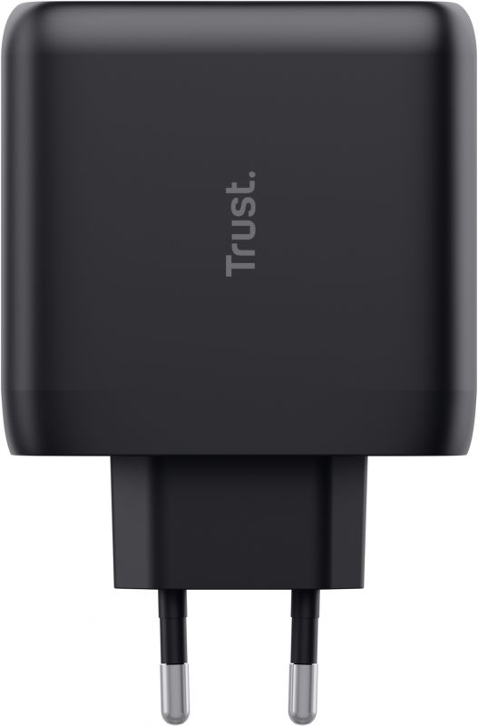 Зарядний пристрій мережевий Trust Maxo 65Вт, 2xUSB-C PD, чорний