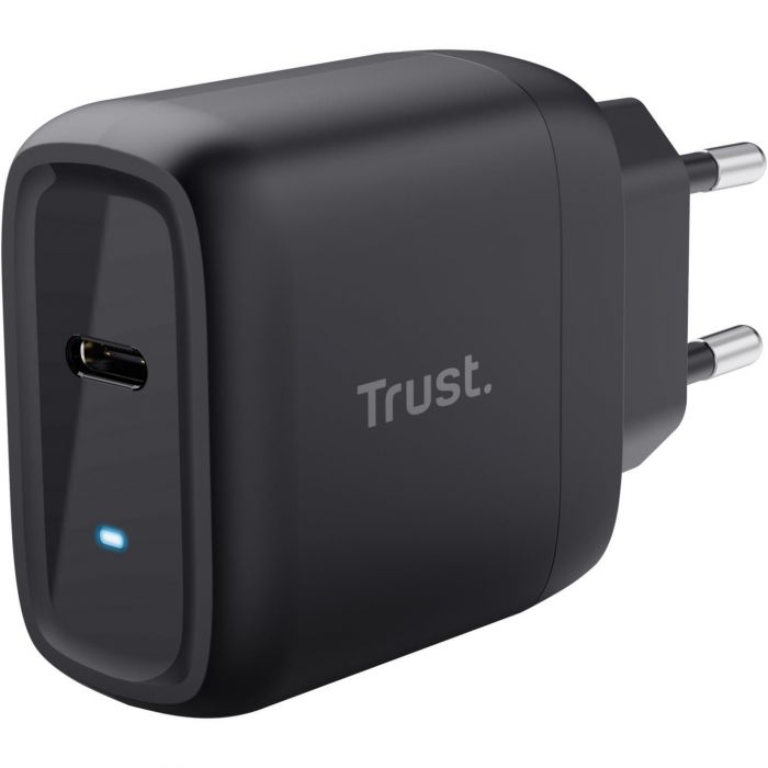 Зарядний пристрій мережевий Trust Maxo 45Вт, USB-C PD, чорний