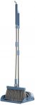 Набір для прибирання совок і щітка з довгою ручкою Ardesto 79.2см, пластик, блакитний
