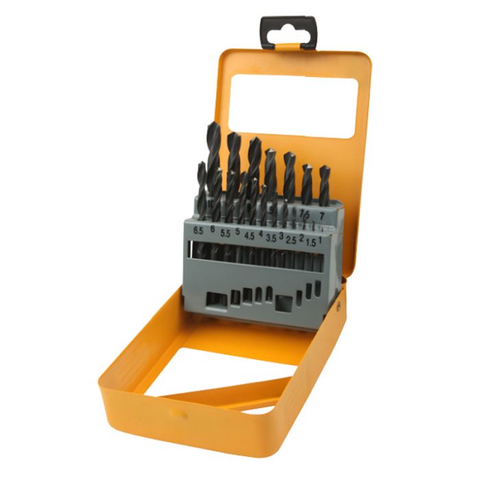 Набір свердел по металу Tolsen HSS, 19шт, 1-10мм, кейс