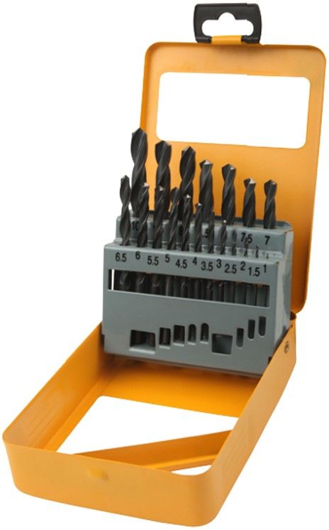 Набір свердел по металу Tolsen HSS, 19шт, 1-10мм, кейс