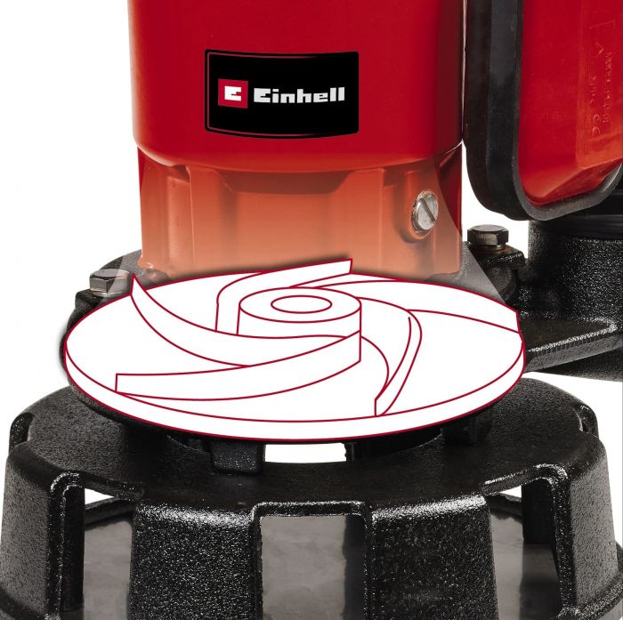 Насос дренажний Einhell GE-DP 900 Cut, 900Вт, 16000 л·год, вис. под. 11.5м, занурення 7м, 12.8кг