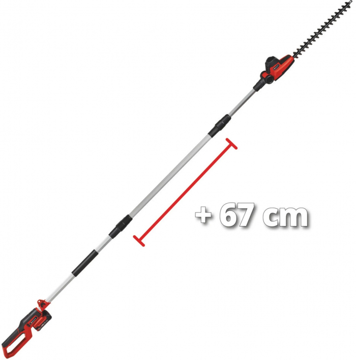 Кущоріз телескопічний акумуляторний Einhell GC-HH 18/45 Li T - Solo PX, 18В 450м, 3.5кг(без АКБ та ЗП)