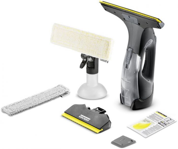 Пилосос Karcher віконний WV 5 Plus, вода -0.1л, автон. робота до 35хв, вага-0.7кг, чорний