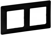 Рамка 2 пости Legrand Valena Life, матовий чорний