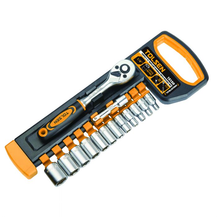 Набір торцевих головок Tolsen Профі, 1/4", 14шт, CrV