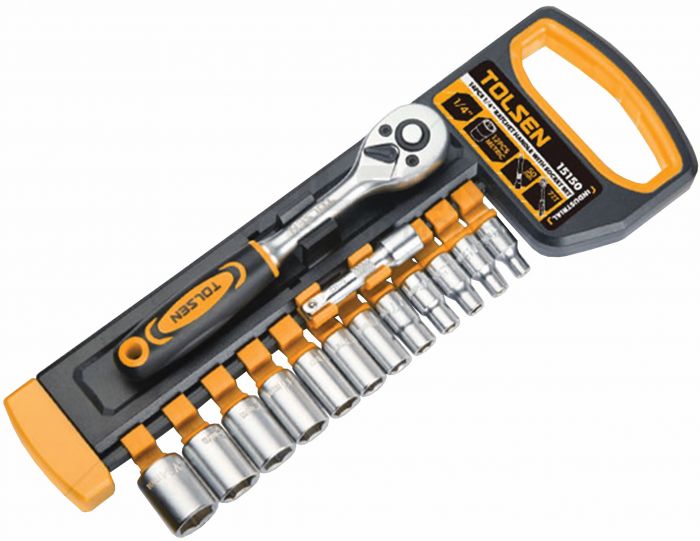 Набір торцевих головок Tolsen Профі, 1/4", 14шт, CrV