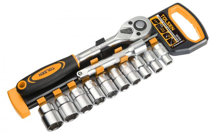 Набір торцевих головок Tolsen Профі, 1/2", 12шт, CrV