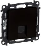Розетка RJ45 кат. 5e UTP Legrand Valena Life, матовий чорний