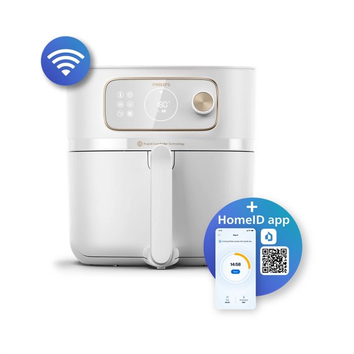 Мультипіч Philips Combi XXL Connected 2200Вт, чаша-8.3л, сенсорне управл., 22 авто. программ, пластик, білий