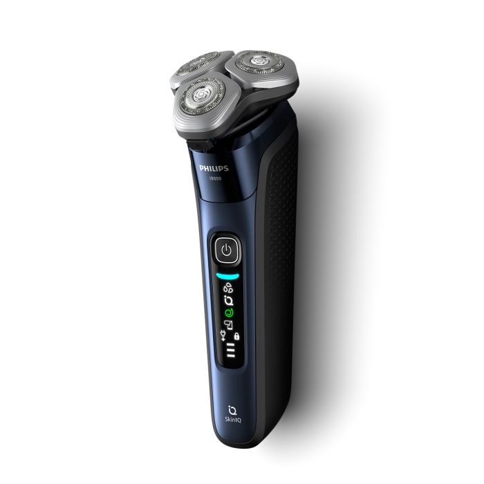 Бритва електр. Philips Series i9000 Prestige SkinIQ,  бритв.головок-3, Li-Ion, сух.+волог., індикатор заряду, твердий чохол, синій