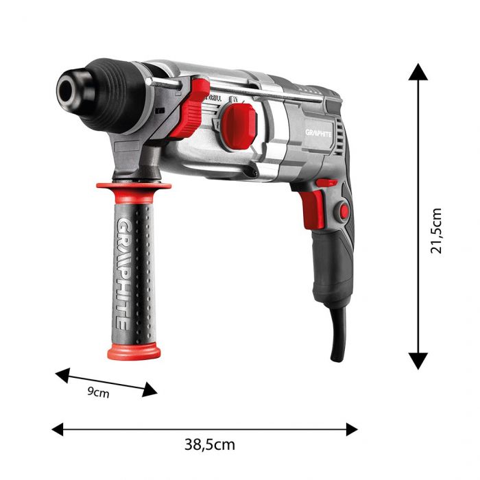 Перфоратор GRAPHITE SDS-plus 800Вт 2.8Дж кейс 3.28кг