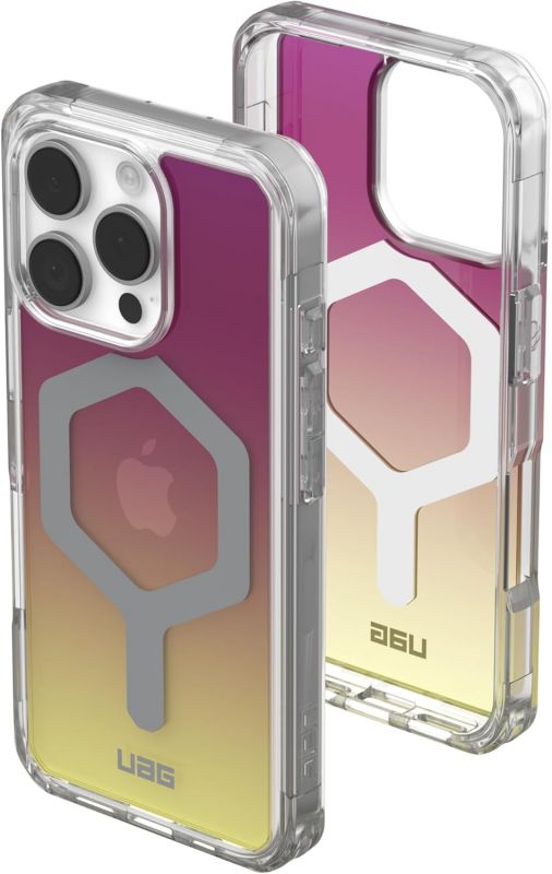 Чохол UAG для iPhone 16 Pro, Plyo Magsafe LE, Maroon/Yellow Ombre
