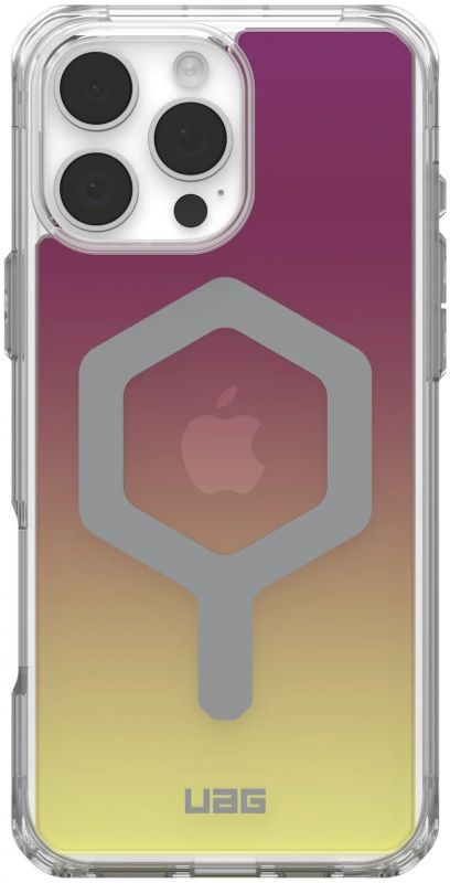 Чохол UAG для iPhone 16 Pro Max, Plyo Magsafe LE, Maroon/Yellow Ombre