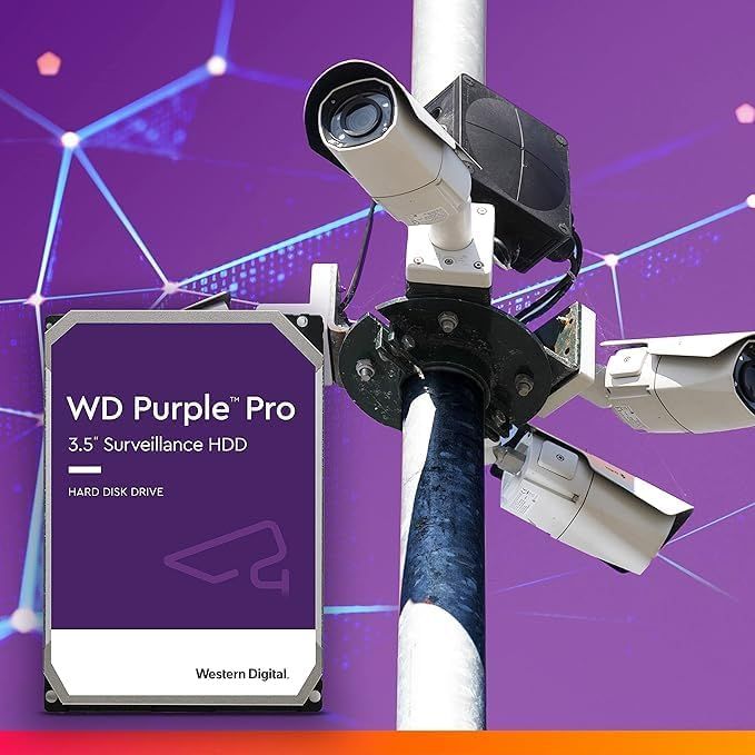 Жорсткий диск WD 12TB 3.5" 7200 512MB SATA Purple Pro Surveillance