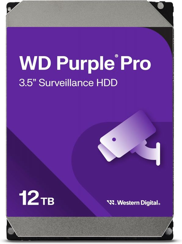 Жорсткий диск WD 12TB 3.5" 7200 512MB SATA Purple Pro Surveillance