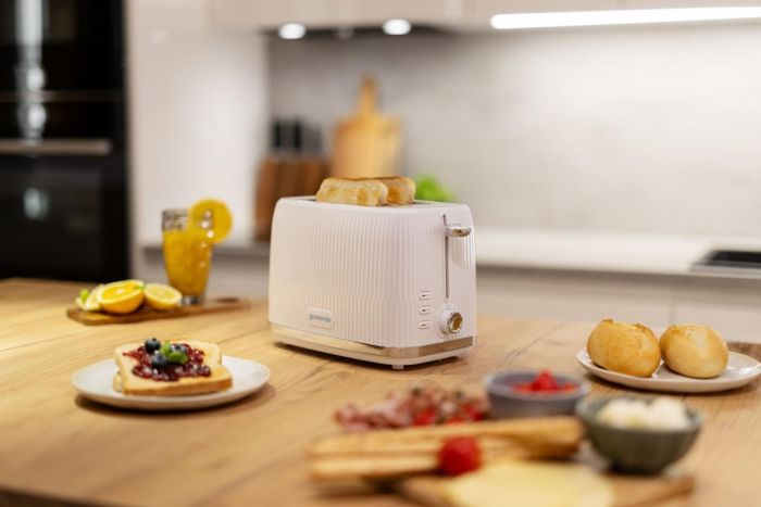 Тостер Gorenje, 850Вт, пластик/метал, білий