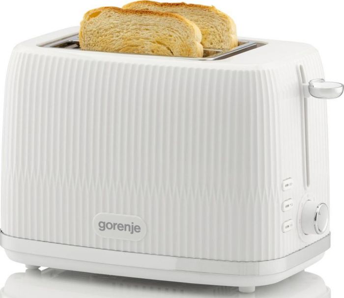 Тостер Gorenje, 850Вт, пластик/метал, білий