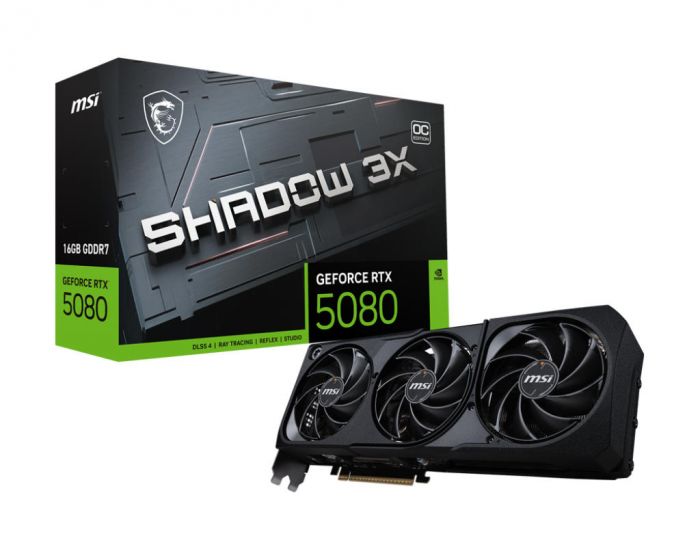 Відеокарта MSI GeForce RTX 5080 16GB GDDR7 SHADOW 3X OC