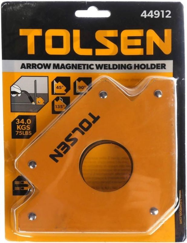Кутник зварювальний Tolsen магнітний кут 45/75/135° 34кг