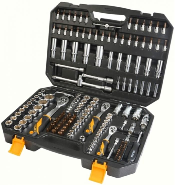 Набір інструментів Tolsen Профі, 1/2", 1/4", 175шт, CrV