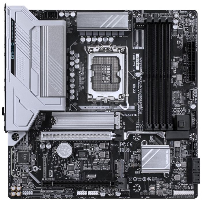 Материнська плата GIGABYTE B860M GAMING X WIFI6E s1851 B860 4xDDR5 M.2 Wi-Fi BT HDMI DP Type-C mATX