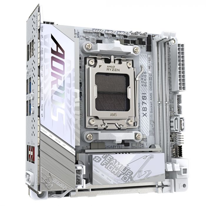 Материнська плата GIGABYTE X870I AORUS PRO ICE sAM5 X870I AORUS PRO ICE 2xDDR5 M.2 Wi-Fi BT HDMI Type-C ATX