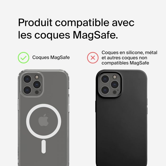 Зарядний пристрій бездротовий Belkin 3в1 Magnetic Pad Qi2 15Вт, чорний