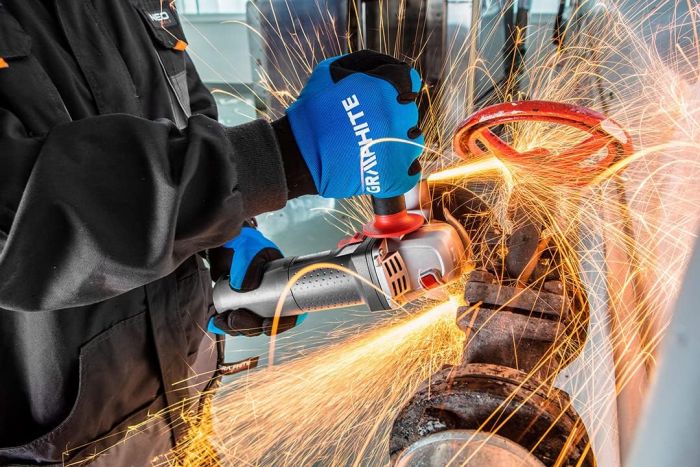 Шліфмашина кутова GRAPHITE 125мм 1100Вт 11000об·хв 2.7кг