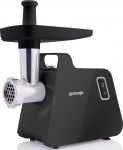 М'ясорубка Gorenje, 1700Вт, 2,3кг/хв, 2 решітки, пластик/метал, чорний