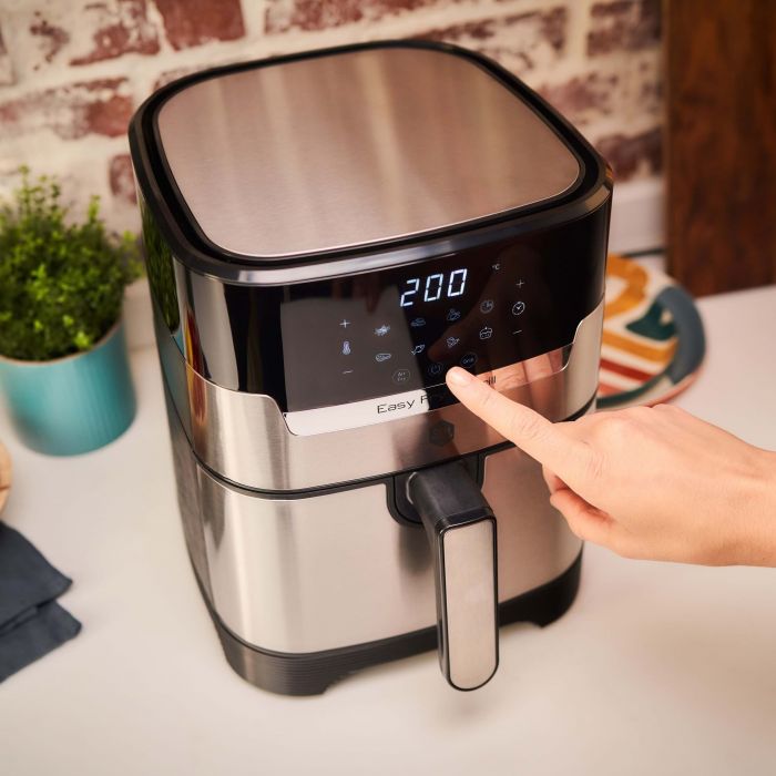 Мультипіч OBH Nordica EasyFry&Grill, 1550Вт, чаша-4.2л, сенсорне керув., від 40°C до 200°C, пластик, чорно-сірий