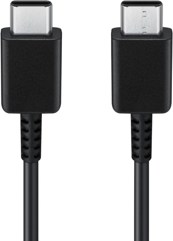 Зарядний пристрій мережевий Samsung 15Вт USB-С, кабель USB-C > USB-C, 1м, чорний