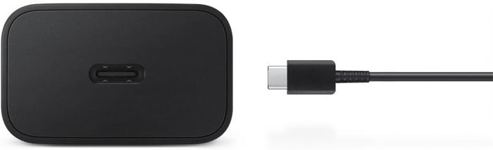 Зарядний пристрій мережевий Samsung 15Вт USB-С, кабель USB-C > USB-C, 1м, чорний