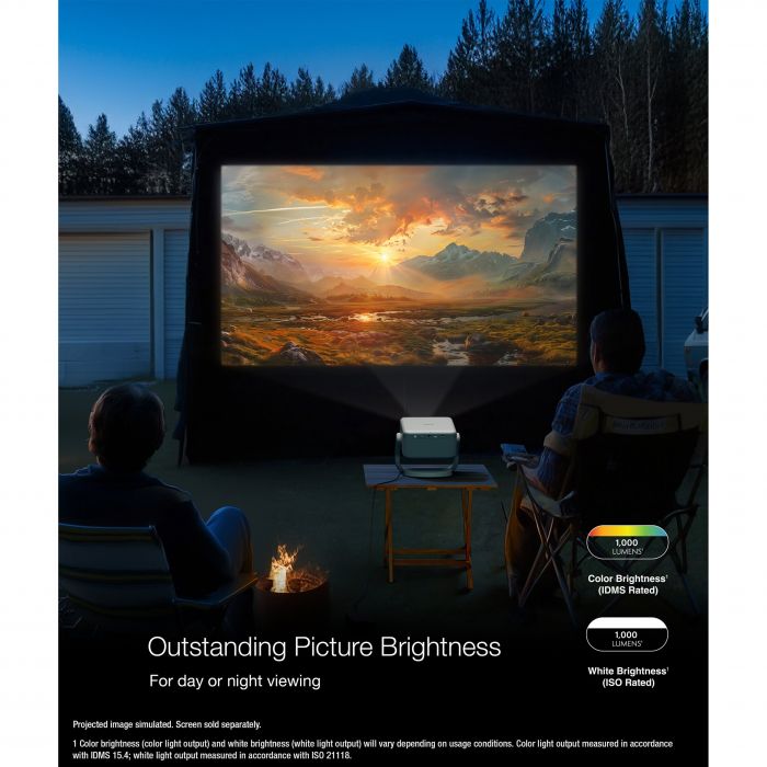 Проєктор Epson EF-22B FHD, 1000 lm, LASER, 1, Google TV, black