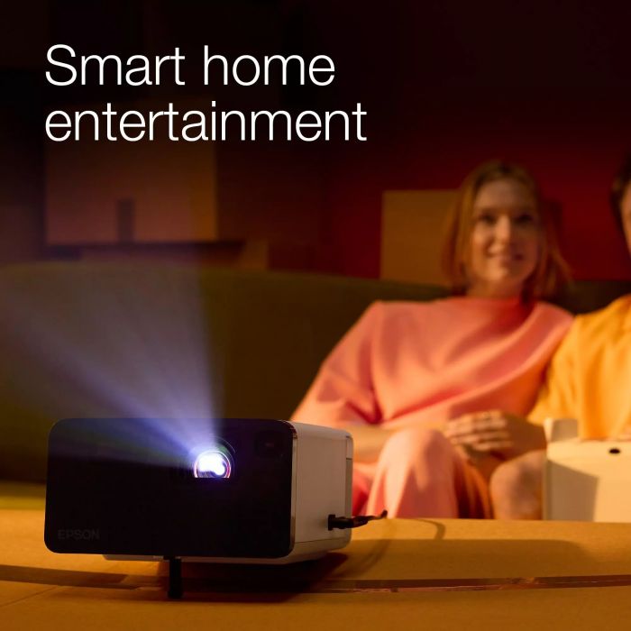 Проєктор Epson EF-21W FHD, 1000 lm, LASER, 1, Google TV, Diamond White