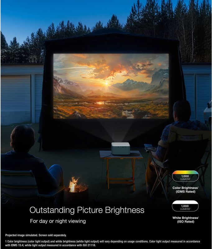 Проєктор Epson EF-21R FHD, 1000 lm, LASER, 1, Google TV, Quartz Rose