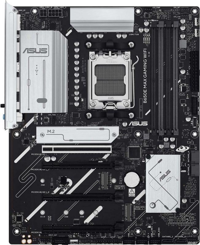Материнcька плата ASUS B650E MAX GAMING WIFI sAM5 B650 4xDDR5 M.2 HDMI DP ATX