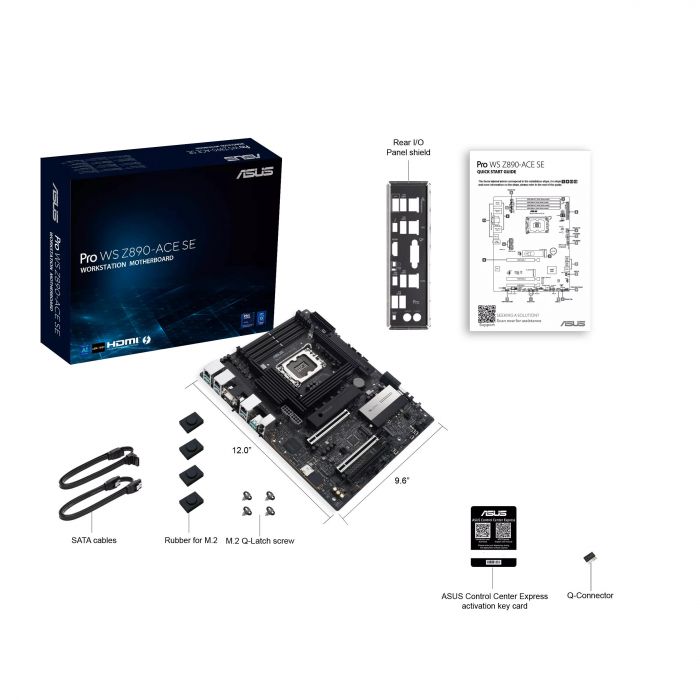 Материнcька плата ASUS PRO WS Z890-ACE SE s1851 Z890 4xDDR5 M.2 HDMI USB Type-C D-Sub Wi-Fi BT ATX