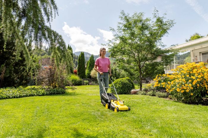 Газонокосарка акумуляторна Karcher LMO 3-18 Battery 18В 34см 25-60мм (без АКБ та ЗП)