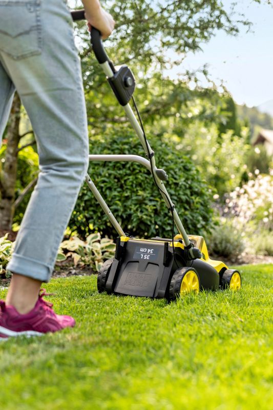 Газонокосарка акумуляторна Karcher LMO 3-18 Battery 18В 34см 25-60мм (без АКБ та ЗП)