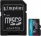 Карта пам'яті Kingston microSD  256GB C10 UHS-I U3 A2 V30 R200/W160MB/s + SD