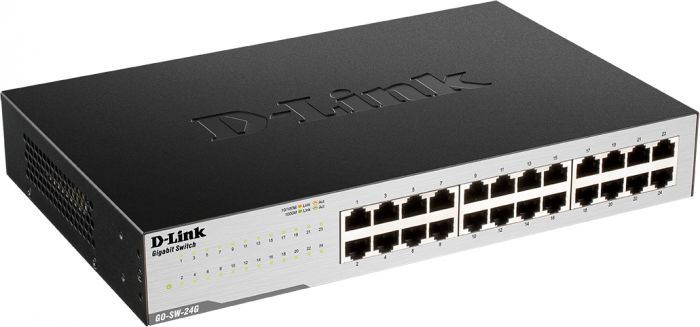Комутатор D-Link GO-SW-24G 24xGE, Desktop, Некерований