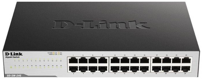 Комутатор D-Link GO-SW-24G 24xGE, Desktop, Некерований