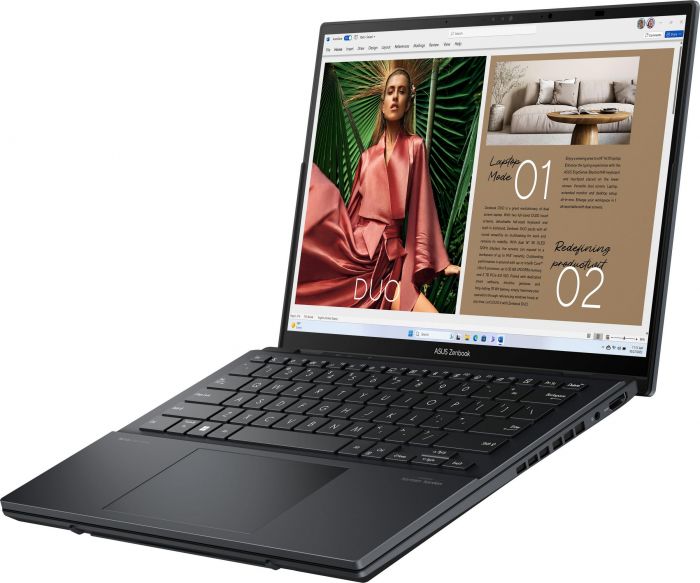 Ноутбук ASUS Zenbook DUO UX8406CA-QL214X 14" FHD OLED, Intel Ultra 7 255H, 32GB, F2TB, UMA, Win11P, Сірий