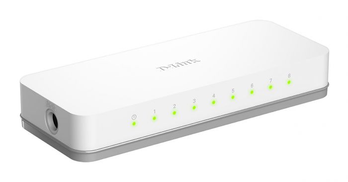 Комутатор D-Link GO-SW-8E 8xFE, Некерований