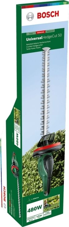 Кущоріз Bosch UniversalHedgeCut 50 480Вт 50см крок різу 26мм 3.67 кг