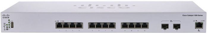 Комутатор Cisco Catalyst 1300 12х10GE, 2x10G SFP+
