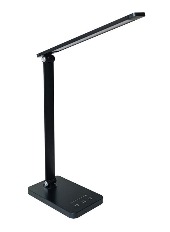 Лампа настільна OSRAM Panan DISK FOLD SQ 6.5W 3000К 4000К 6500К з димером, чорний